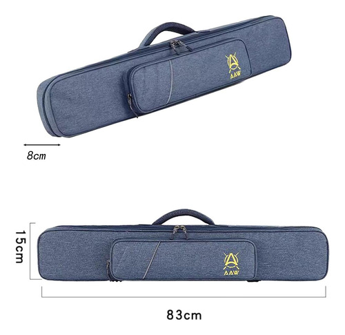 Fundas Para Tacos De Billar Con Correas Para Mochila, Azul