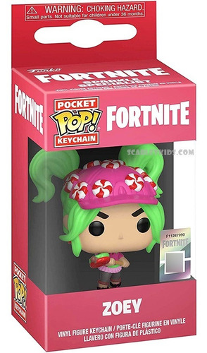 Funko Pop Llavero Fortnite Zoey Original Scarlet Kids