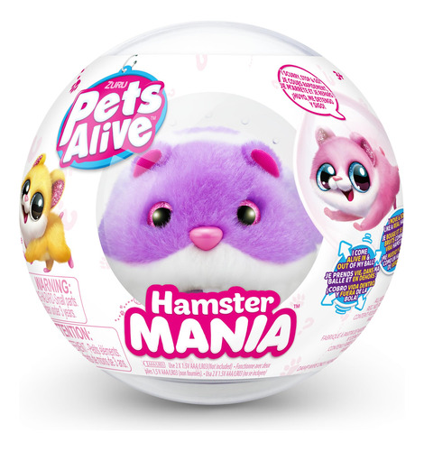 Pets Alive Hamstermania (púrpura) De Zuru Hamster, Electron