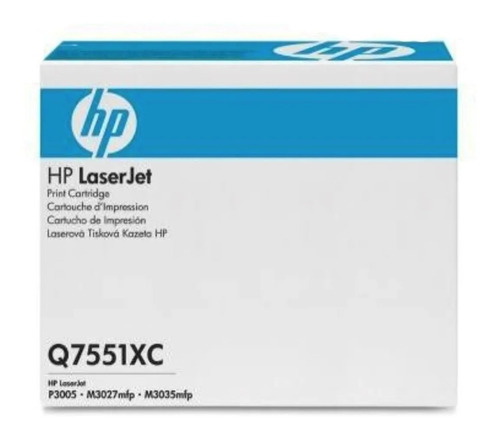 Cartucho Hp Q7551xc Modelos. M3027 Mfp. M3035 Mfp. P3005