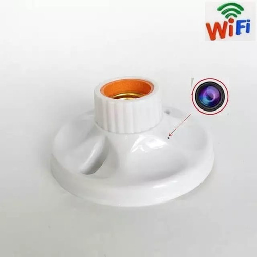 Imagen 3 de 4 de Zócalo De Bombillo Con Cámara Wifi Incluida.