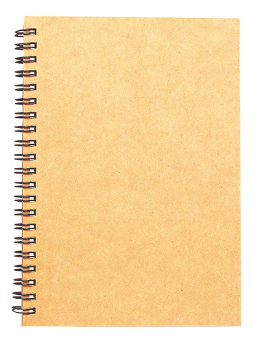 Cuaderno Boceto Espiral Cubierta Papel Kraft Blanco Bloc 8.3