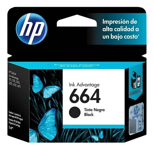 Cartucho Hp 664 Original Negro Hp 3775 3785 4535 4675