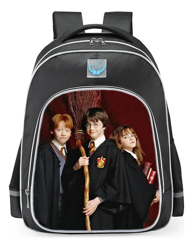 Mochila Impermeable Estampada De Harry Potter