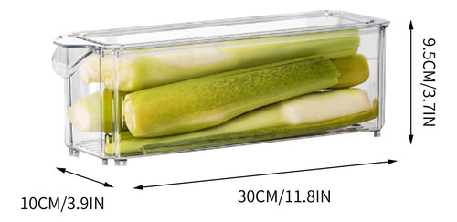 Caja De Almacenamiento Transparente Para Refrigerador De Coc