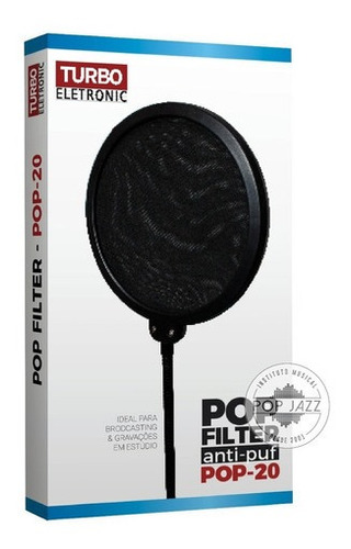 Pop Filter Tela Anti-puff Turbo Eletronic Pop-20