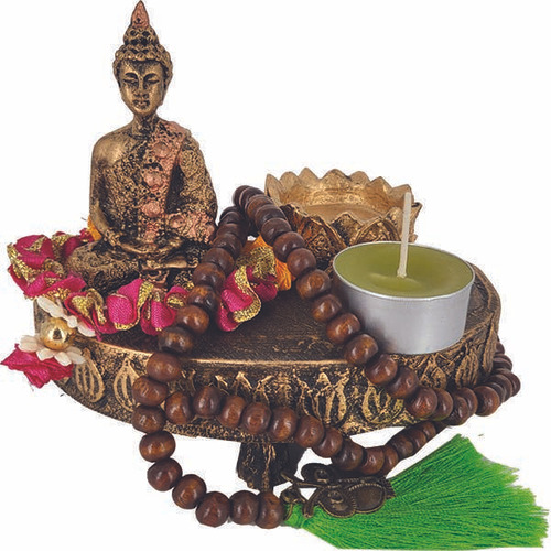 Kit Altar Para Comércio Buda Hindu Em Resina
