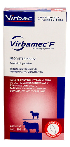 Virbamec F 500 Ml Virbac Parasitosis Internas Y Externas