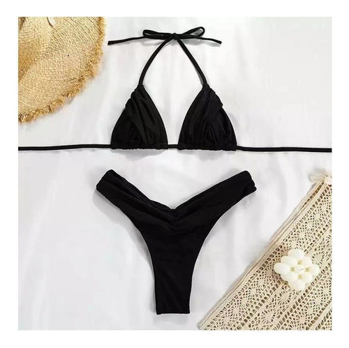 1 Conjunto De 2 Piezas De Bikini Sexy Para Mujer