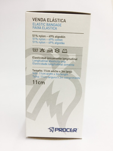Imagen 4 de 4 de Venda Elástica 11cm. Procer #248