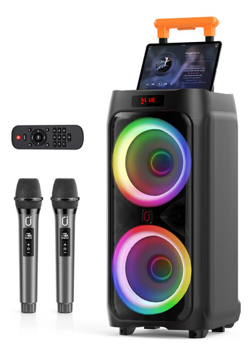 Máquina De Karaoke Jyx T9 Con 2 Micrófonos Inalámbricos De 5