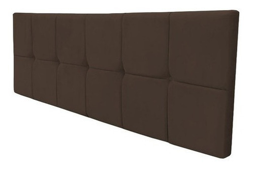 Cabeceira Painel Nina Cama Box King 1,95 Suede Cores Cor Suede Marrom