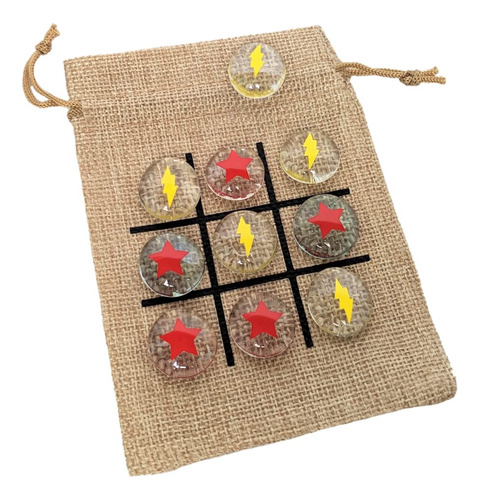 Set Tic Tac Toe Con Temática De Estrella Y Rayo Para Fiesta