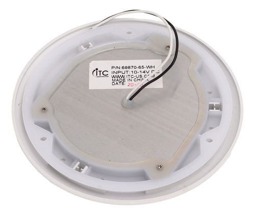 Tapa De Baño Blanca Con Panel Led Interior De 12 V Para Auto