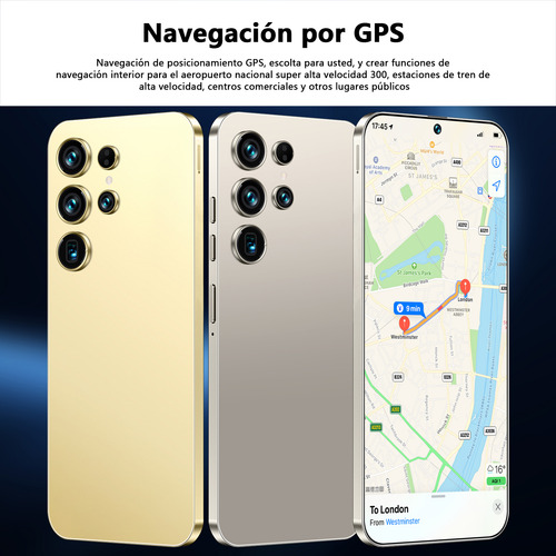 Teléfonos Inteligentes Android Baratos 4g S25 Ultra 6.6 Pulgadas Ram4gb Y Rom128gb Gris