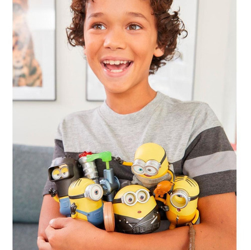 Figura Minions Travessos Kevin Lança Chamas - Mattel