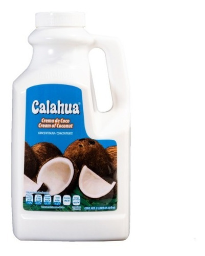 Calahua Crema De Coco Natural 4 Litros 2 Botes