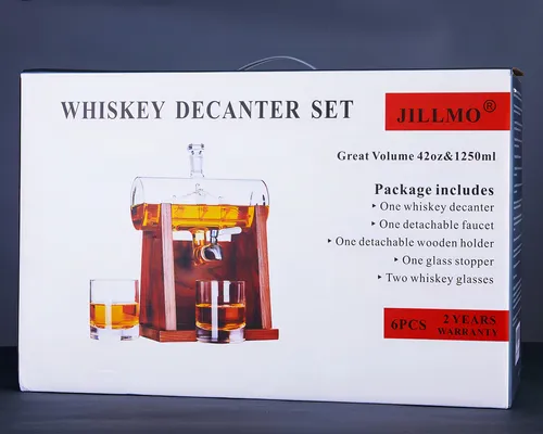 Decantador Jillmo, Juego De Decantadores De Whisky De 1250 M