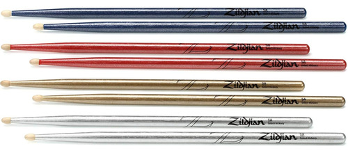 Zildjian Chroma 4 For 3 Drumstick Value Pack - 5a - Col...