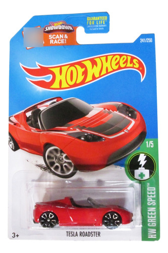 Hot Wheels  H.w. Verde Velocidad Tesla Roadster Rojo 241/25.