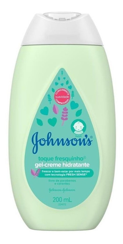 Gel-creme Hidratante Johnsons Baby Toque Fresquinho 200ml