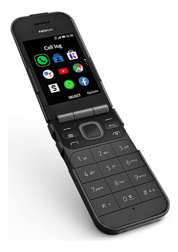 Funda Para Nokia 2720 V Flip Phone, Nakedcellphone Negro Car