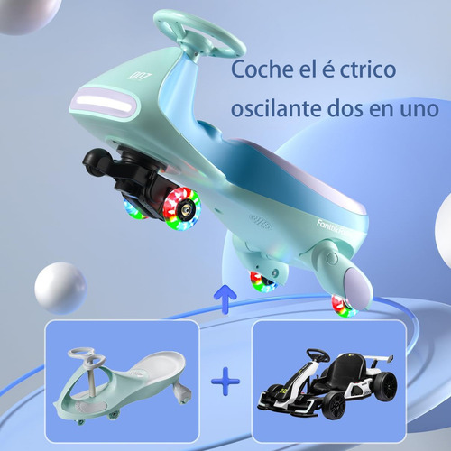 Auto 2en1 Eléctrico Con Pedales Pilarecargable Modo Columpio