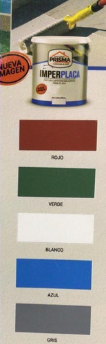 Imagen 5 de 5 de Pintura Impermeabilizante Imperplaca Cuñete 5 Galones Prisma