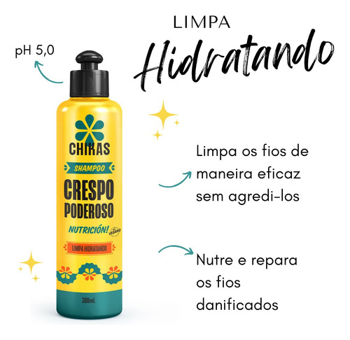 Shampoo E Condicionador 300ml Crespo Poderoso Chikas