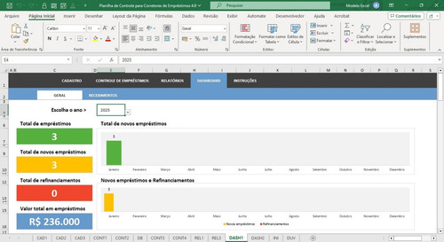 Planilha De Controle Para Corretores De Empréstimos 4.0