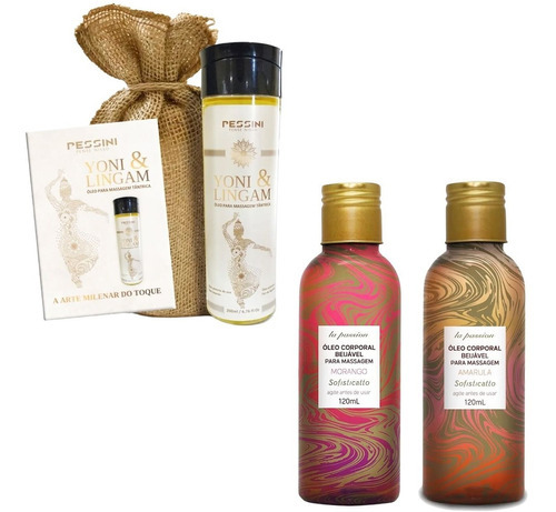 Óleo De Massagem Tântrica Yoni Linguam + Amarula + Morango