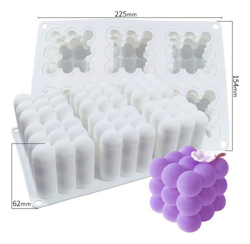Moldes De Silicona Antiadherentes Para Velas Diy
