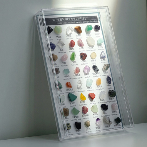 Caja De Colección De Piedras Preciosas (48 Piezas De