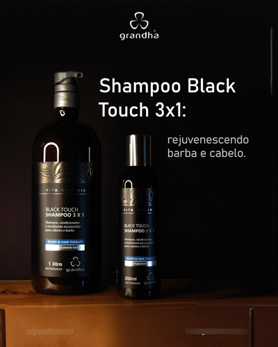 Grandha Shampoo Escurecedor Cabelos Barba Black Touch