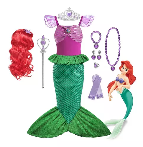 Fantasia Sereia Ariel Infantil