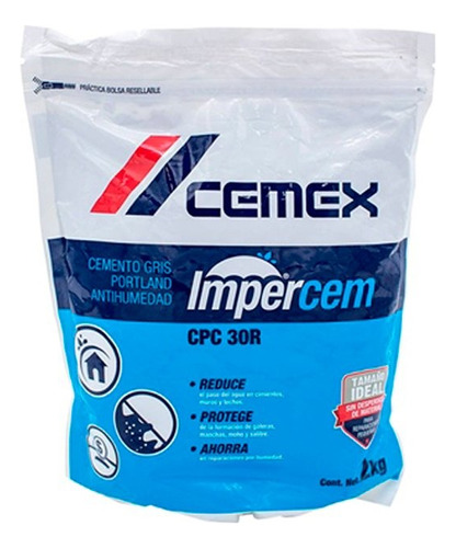 Cemento Cpc 30r Impercem 2 Kg Cemex