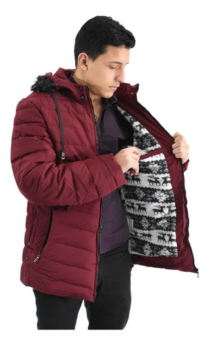 Imagen 2 de 3 de Campera Hombre Invierno Impermeable Talle Especial Lionesa
