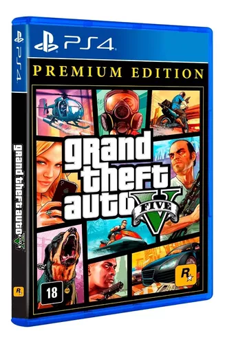 Jogo GTA V Premium Edition - Ps4 Mídia Física em Promoção na