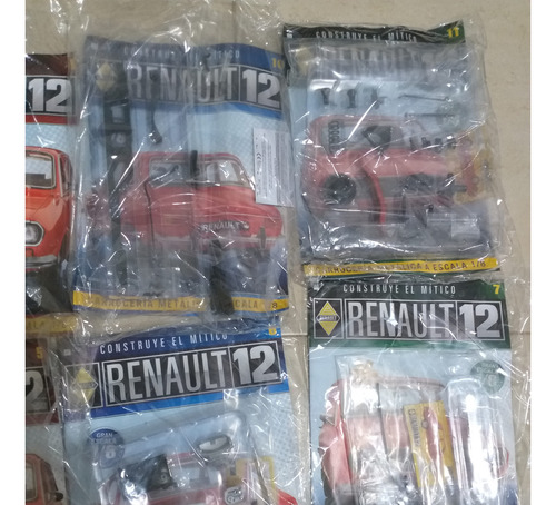 1/8 Eaglemoss Renault 12 Fascículos Del 1 Al 8 Y 10,18 Rojo (Usado)
