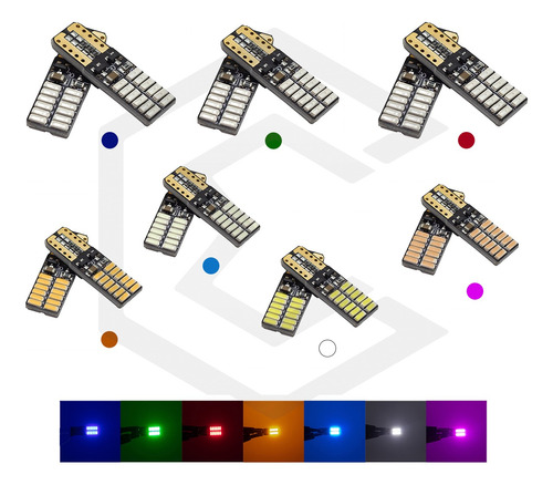 Kit 5 Par Focos De Pellizco 24 Led Canbus Alta Intensidad  