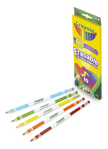 Lapices De Colores Borrables Crayola X10 Unidades