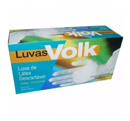 Imagem 1 de 1 de Volk Luvas P/ Procedimentos Látex G C/100