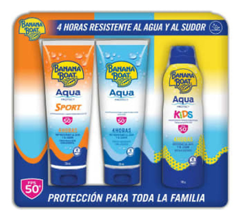 Protector Solar Bananaboat Aquaprotect 2pz 236ml + Spray170g