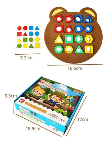 W Rompecabezas Bear Geometry, Juego De Un Solo Bloque,