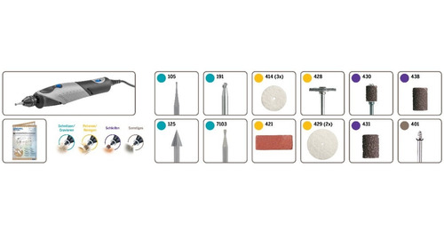 Imagen 6 de 8 de Minitorno Dremel Stylo C/11 Accesorios
