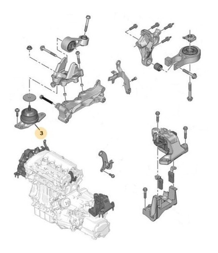 Soporte Motor Derecho Peugeot 508 1.6 Thp