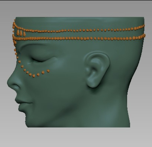 Molde Tl 3d Cara Africana Rojo