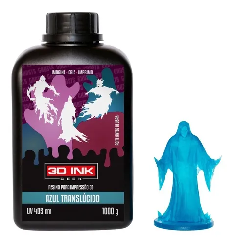 comprar Resina 3d Ink Ghosts - Anycubic Elegoo Creality - Azul 1kg
