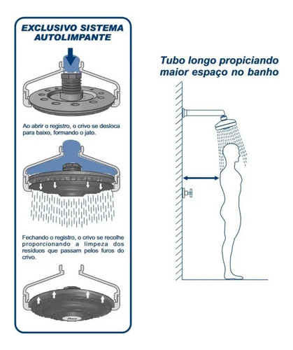 Chuveiro Deca Acquaplus 1990 C Ct De Parede Cromado