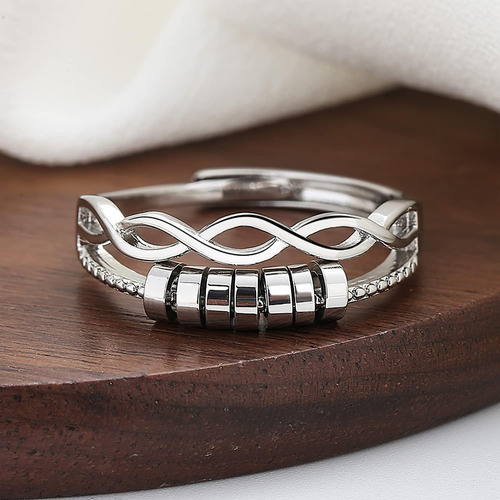Anillo Ajustable Ansiedad Regalo Para Mujeres